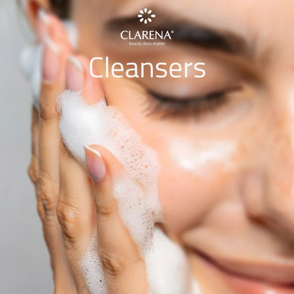Clarena gentle cleansers — deep cleanse for oily, acne-prone or sensitive skin