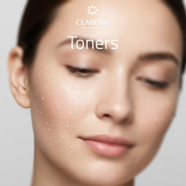 Clarena soothing and balancing toners for refreshing and prepping skin before treatment