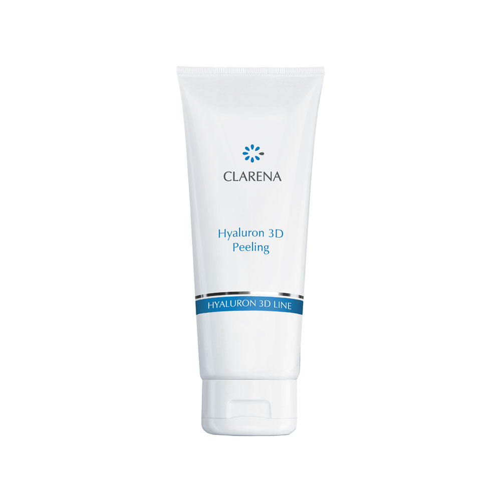 Clarena Hyaluron 3D Peeling 100 ml – mechanical and enzymatic hyaluronic exfoliator for dry and dehydrated skin