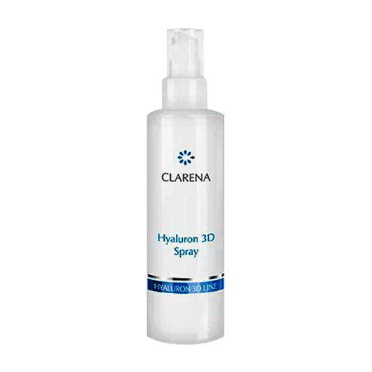 Clarena Hyaluron 3D Spray bottle providing instant hydration and soothing facial mist, 250 ml