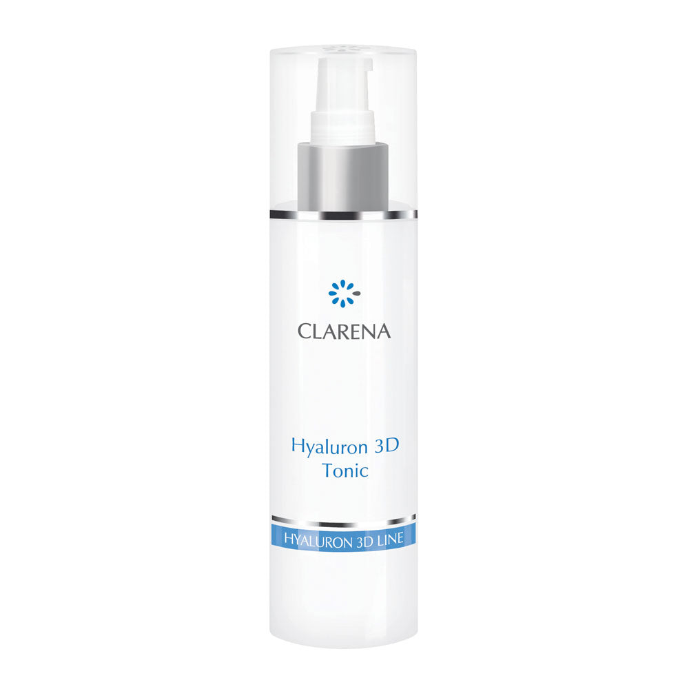 Clarena Hyaluron 3D Tonic bottle for deep hydration and pH balancing toner, 200 ml