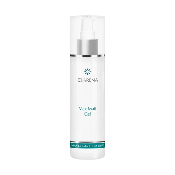 Clarena Max Matt Gel 200 ml – deep cleansing gel for oily, acne-prone skin with salicylic acid and Pore Control