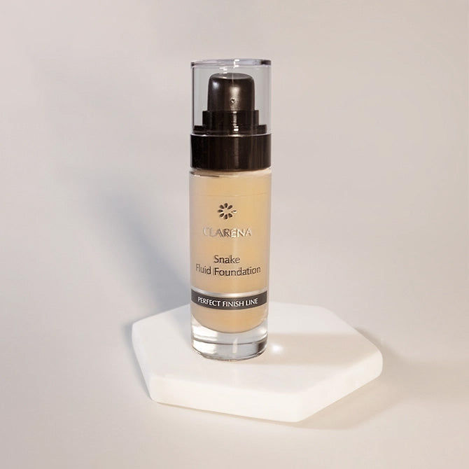 Clarena Snake Fluid Foundation Golden Tan – warm tan lifting foundation, 30 ml