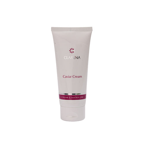 Clarena Caviar Cream for rejuvenation, firming, and anti-aging with nourishing caviar extract and micronized pearl.